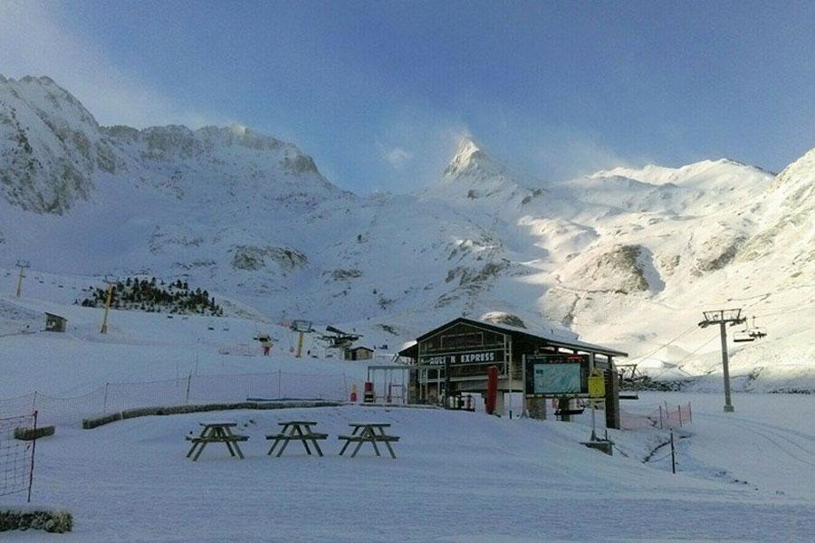 La station du Luz-Ardiden